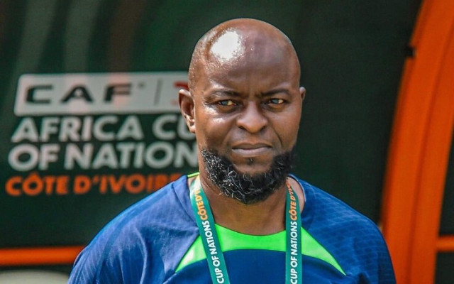 Super Eagles Coach George Finidi During the 2023/2024 AFCON